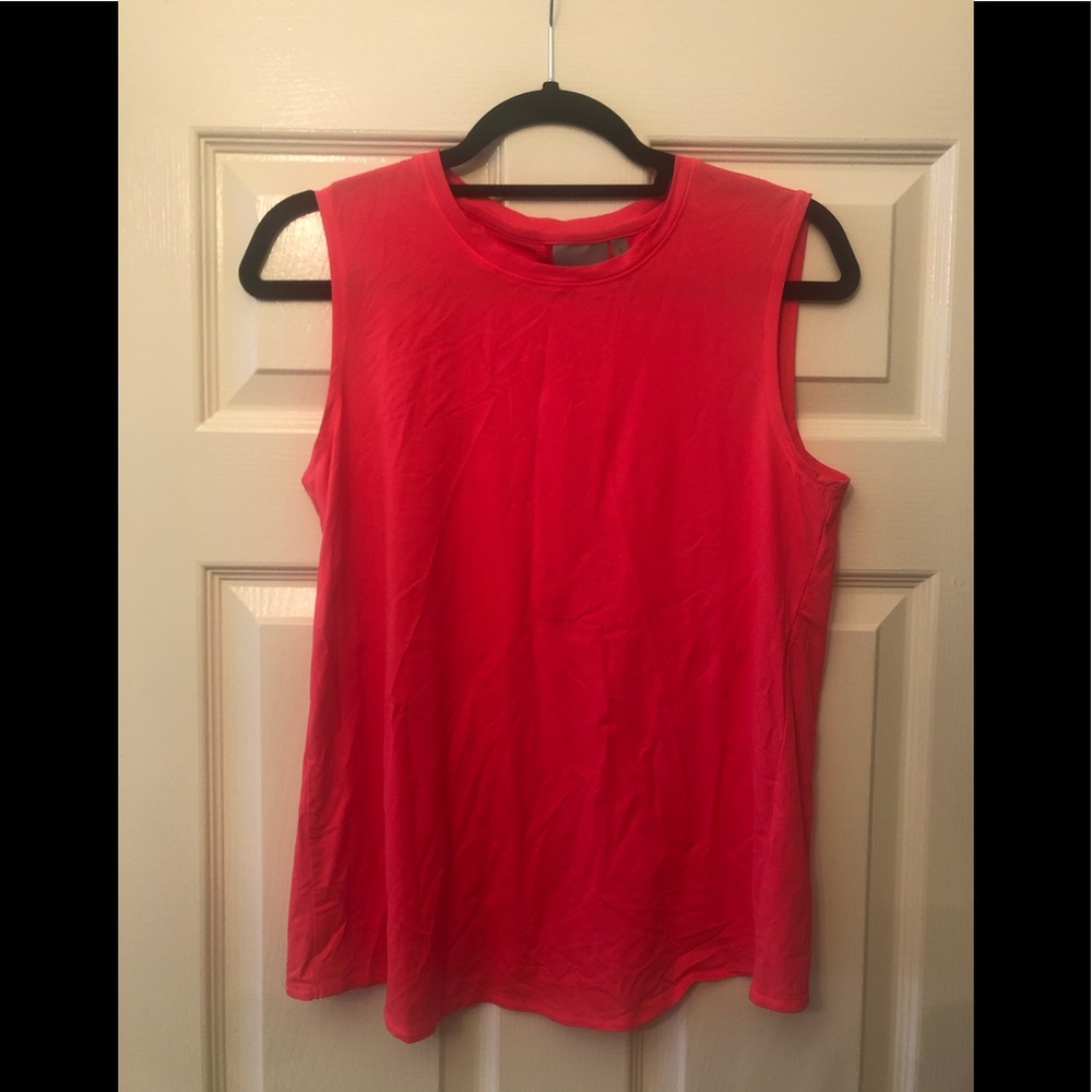 Pink Athleta Split Back Muscle Tank S Small